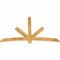 Ekena Millwork Alberta Rough Sawn Timber Gable Bracket, Western Red Cedar, 72"W x 45"H x 2"D x 4"F, 15/12 Pitch GBW072X45X0204ALB00RWR - alternate 2